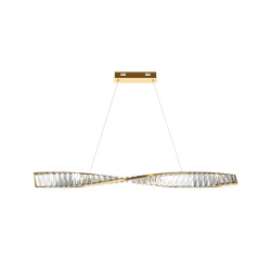 Lampa wisząca kryształowa mosiężna P097PL-L28BS3K z serii Krone - Lampy Maytoni