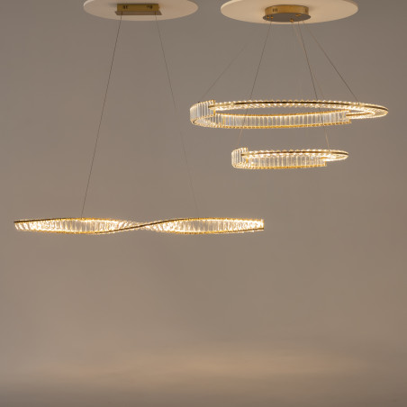 Lampa wisząca kryształowa mosiężna P097PL-L36BS3K z serii Krone - Lampy Maytoni