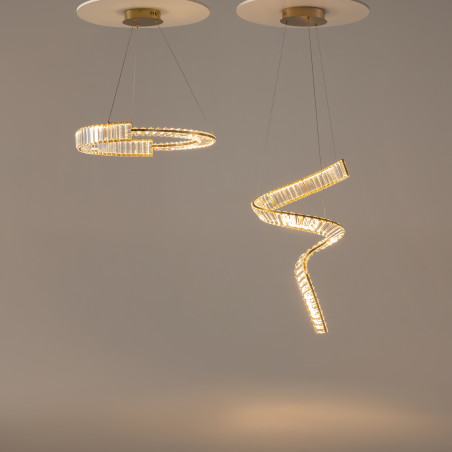 Lampa wisząca kryształowa mosiężna P097PL-L36BS3K1 z serii Krone - Lampy Maytoni