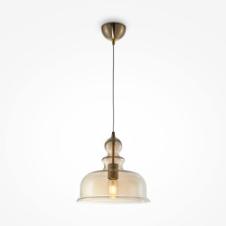 Lampa wisząca szklana mosiężna P001PL-01BZ z serii Tone - Lampy Maytoni
