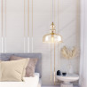 Lampa wisząca szklana mosiężna P001PL-01BZ z serii Tone - Lampy Maytoni