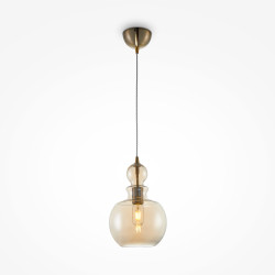 Lampa wisząca szklana mosiężna P003PL-01BZ z serii Tone - Lampy Maytoni