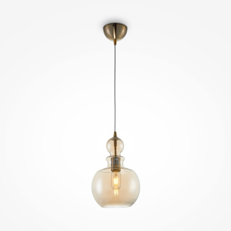 Lampa wisząca szklana mosiężna P003PL-01BZ z serii Tone - Lampy Maytoni