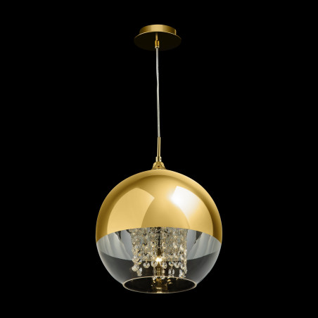 Lampa wisząca szklano-metalowa złota P140-PL-170-1-G z serii Fermi - Lampy Maytoni