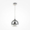 Lampa wisząca szklano-metalowa niklowa P140-PL-110-1-N z serii Fermi - Lampy Maytoni