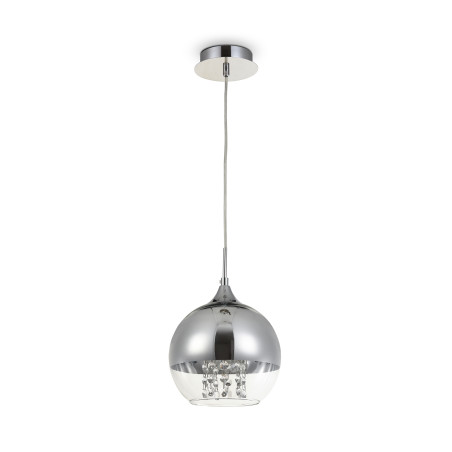 Lampa wisząca szklano-metalowa niklowa P140-PL-110-1-N z serii Fermi - Lampy Maytoni