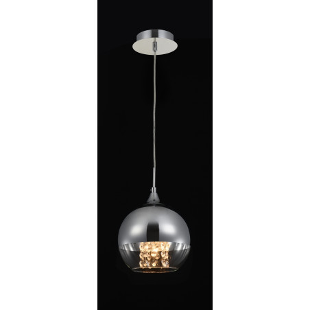 Lampa wisząca szklano-metalowa niklowa P140-PL-110-1-N z serii Fermi - Lampy Maytoni