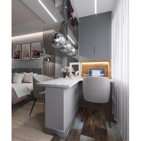 Lampa wisząca szklano-metalowa niklowa P140-PL-170-1-N z serii Fermi - Lampy Maytoni