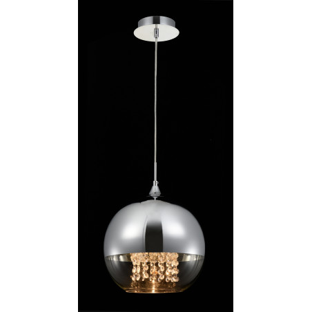 Lampa wisząca szklano-metalowa niklowa P140-PL-170-1-N z serii Fermi - Lampy Maytoni