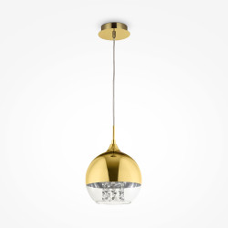 Lampa wisząca szklano-metalowa złota P140-PL-110-1-G z serii Fermi - Lampy Maytoni