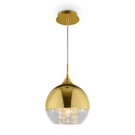 Lampa wisząca szklano-metalowa złota P140-PL-110-1-G z serii Fermi - Lampy Maytoni