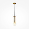 Lampa wisząca szklana złota P361PL-01G z serii Telford - Lampy Maytoni