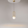 Lampa wisząca szklana złota P361PL-01G z serii Telford - Lampy Maytoni