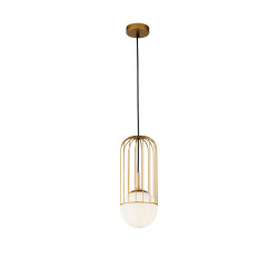 Lampa wisząca szklana złota P362PL-01G z serii Telford - Lampy Maytoni
