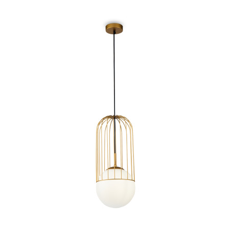 Lampa wisząca szklana złota P363PL-01G z serii Telford - Lampy Maytoni