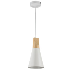 Lampa wisząca metalowa biała P359-PL-140-W z serii Bicones - Lampy Maytoni