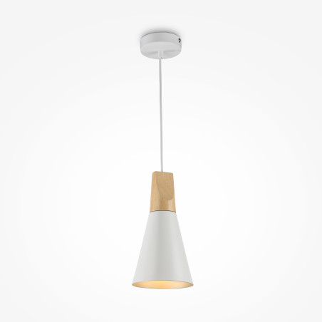 Lampa wisząca metalowa biała P359-PL-140-W z serii Bicones - Lampy Maytoni