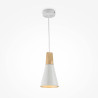 Lampa wisząca metalowa biała P359-PL-140-W z serii Bicones - Lampy Maytoni