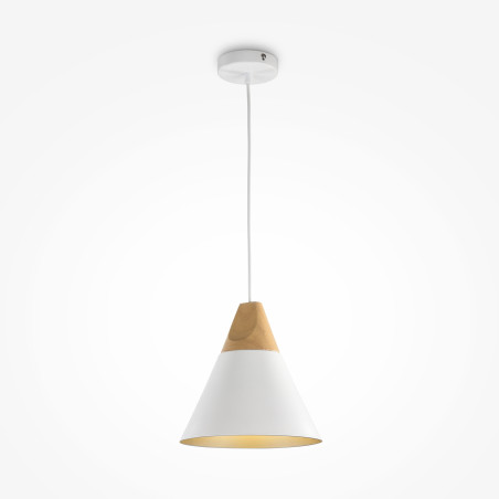 Lampa wisząca metalowa biała P359-PL-01-W z serii Bicones - Lampy Maytoni