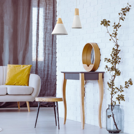 Lampa wisząca metalowa biała P359-PL-01-W z serii Bicones - Lampy Maytoni