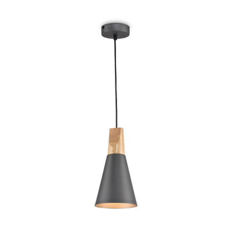Lampa wisząca metalowa szara P359-PL-140-C z serii Bicones - Lampy Maytoni