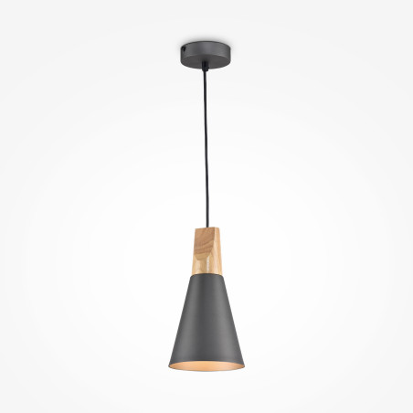 Lampa wisząca metalowa szara P359-PL-140-C z serii Bicones - Lampy Maytoni