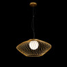 Lampa wisząca szklana złota P364PL-01G z serii Plec - Lampy Maytoni