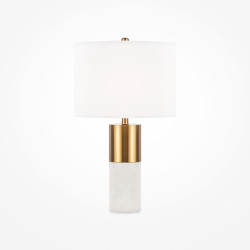 Lampa stołowa bawełniana mosiężna Z030TL-01BS z serii Bianco - Lampy Maytoni