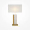 Lampa stołowa bawełniana mosiężna Z031TL-01BS z serii Bianco - Lampy Maytoni
