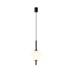 Lampa wisząca szklana czarna Z020PL-L6B3K z serii The Sixth Sense - Lampy Maytoni