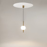 Lampa wisząca szklana mosiężna Z020PL-L6BS3K z serii The Sixth Sense - Lampy Maytoni