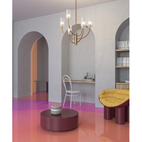 Lampa wisząca szklana mosiężna 3-punktowa MOD223PL-03BS z serii Arco - Lampy Maytoni