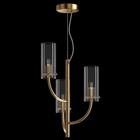 Lampa wisząca szklana mosiężna 3-punktowa MOD223PL-03BS z serii Arco - Lampy Maytoni