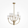 Lampa wisząca szklana mosiężna 6-punktowa MOD223PL-06BS z serii Arco - Lampy Maytoni