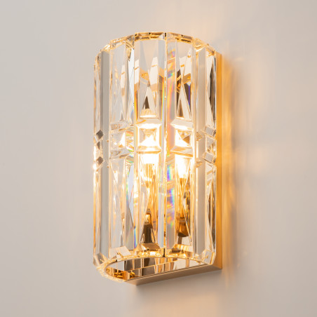 Kinkiet kryształowy złoty MOD094WL-01G z serii Facet - Lampy Maytoni