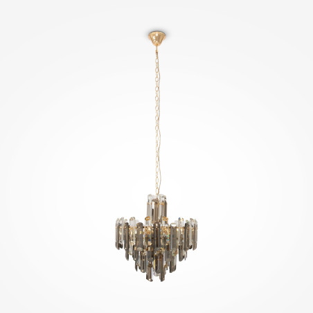 Lampa wisząca szklana złota 6-punktowa DIA200PL-06G z serii Flare - Lampy Maytoni