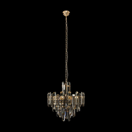 Lampa wisząca szklana złota 6-punktowa DIA200PL-06G z serii Flare - Lampy Maytoni