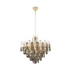 Lampa wisząca szklana złota 8-punktowa DIA200PL-08G z serii Flare - Lampy Maytoni
