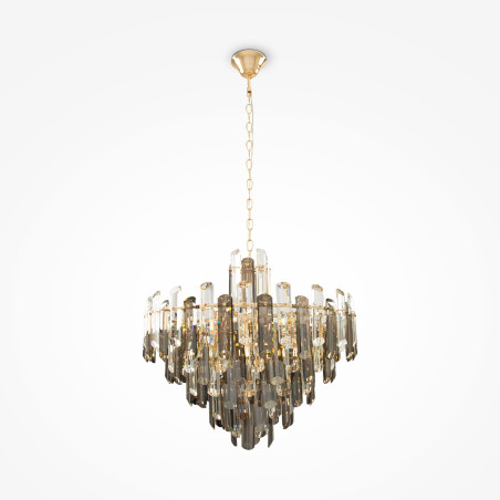 Lampa wisząca szklana złota 8-punktowa DIA200PL-08G z serii Flare - Lampy Maytoni
