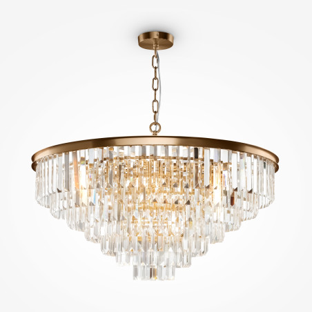 Lampa wisząca kryształowa mosiężna 16-punktowa MOD085PL-16BS z serii Revero - Lampy Maytoni