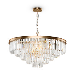 Lampa wisząca kryształowa mosiężna 12-punktowa MOD085PL-12BS z serii Revero - Lampy Maytoni