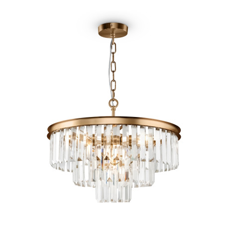 Lampa wisząca kryształowa mosiężna 7-punktowa MOD085PL-07BS z serii Revero - Lampy Maytoni