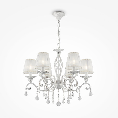 Lampa wisząca biała 6-punktowa ARM247-06-G z serii Grace - Lampy Maytoni