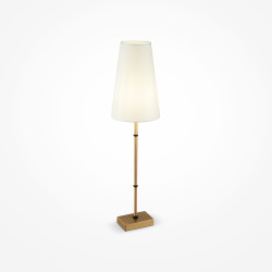 Lampa stołowa tekstylna mosiężna H001TL-01BS z serii Zaragoza - Lampy Maytoni