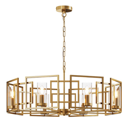 Lampa wisząca metalowa złota 8-punktowa H009PL-08G z serii Bowi - Lampy Maytoni
