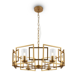 Lampa wisząca metalowa złota 6-punktowa H009PL-06G z serii Bowi - Lampy Maytoni