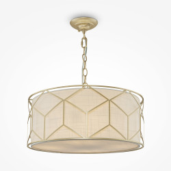 Lampa wisząca tekstylna złota 4-punktowa H223PL-03G z serii Messina - Lampy Maytoni