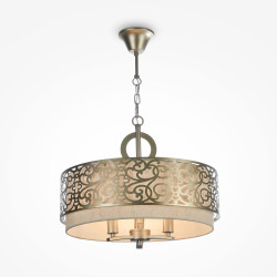 Lampa wisząca bawełniana mosiężna 3-punktowa H260-03-N z serii Venera - Lampy Maytoni