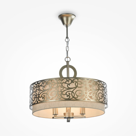 Lampa wisząca bawełniana mosiężna 3-punktowa H260-03-N z serii Venera - Lampy Maytoni