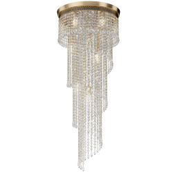 Żyrandol metalowy złoty 12-punktowy DIA522-CL-12-G z serii Cascade - Lampy Maytoni